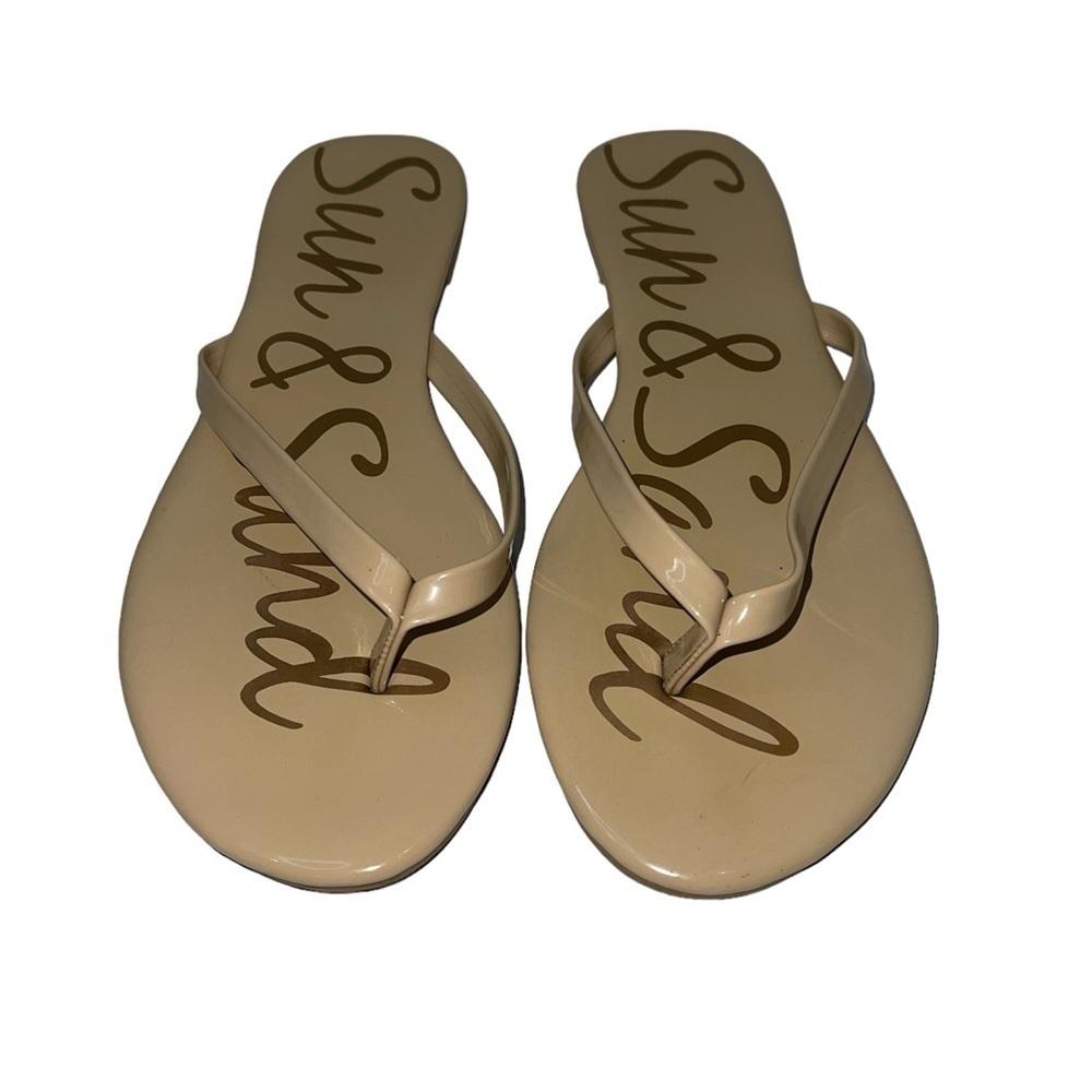 Loft Outlet Women's Fit Flops Size 9 Tan "Sun and Sand" Thong Cushioned Flexible - Picture 2 of 6